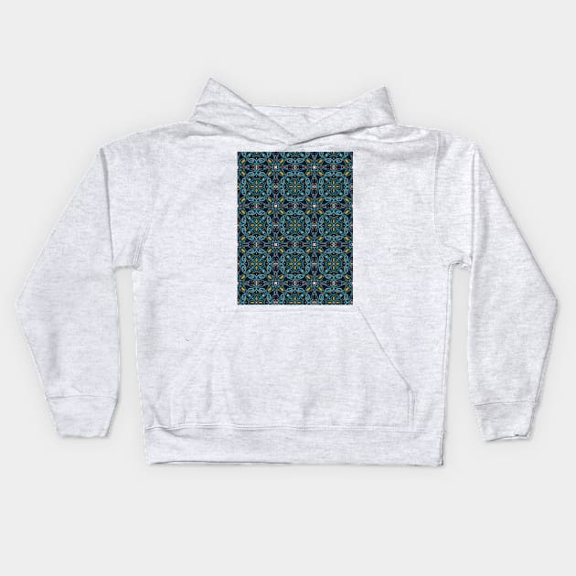 Mediterranean Tiles (Essaouira) Kids Hoodie by Cascade Patterns